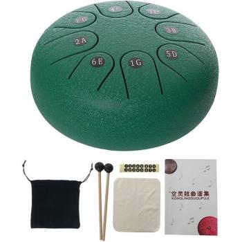 Children's Musical Steel Tongue Drum - 6 Inch, 8 Tuned Notes