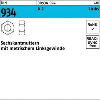 Reyher Edelstahl Sechskantmutter M10 LH