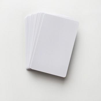 50pcs PVC Inkjet Business Card Sheets - 20mil, 0.45mm Thickness, 85.6x54mm for Epson/Canon Printers