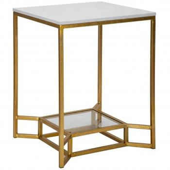 Mesa Doble Mármol 47x47x60 – Mauro Ferretti