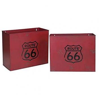 Vacchetti - Portariviste metallo bristol rosso 1-2 cm34,5x15,5h28