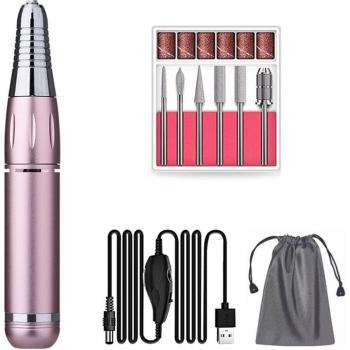 Máquina de manicura para uñas con 6 brocas