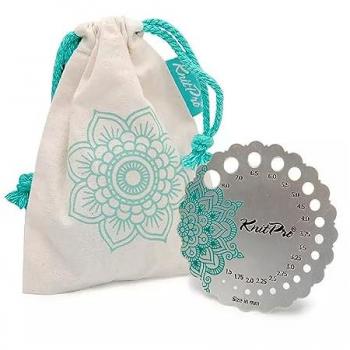 KnitPro Teal Needle Gauge - The Mindful Collection