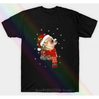 T-shirt unisexe mignon Chihuahua Noël