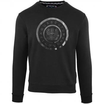 Sudadera Aquascutum “Logotipo en Blanco y Negro” – XXL
