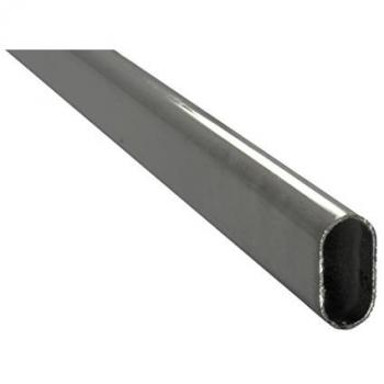 MASIDEF Tubo Ovale Cromato per Armadio 30x15 Cr L 1500mm
