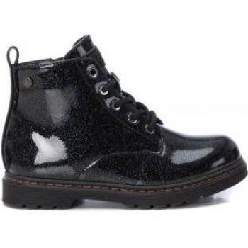 Xti - Botines de niña color negro con cierre de cremallera