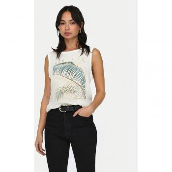 Camiseta Only Flora en Color Blanco