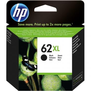 HP - Cartucho de tinta original 62XL de alta capacidad negro