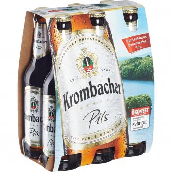 Krombacher Pils 6 x 0,33 l Glas