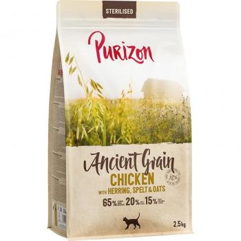 2,5 kg Sterilisointi Katon Kana & Kala Muinaisvilja Purizon Kissa