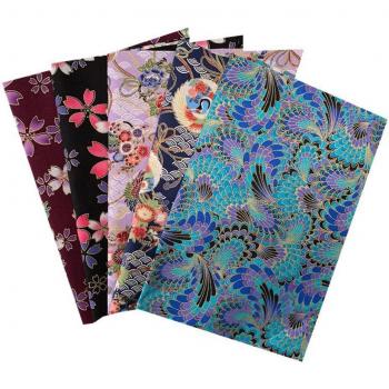 Cotton Fabric Squares for DIY Projects, 5 Pack, 20x25CM