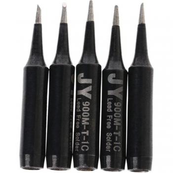 5 Pcs 900M-T-1C Bevel Style Soldering Iron Tips for Hakko 936