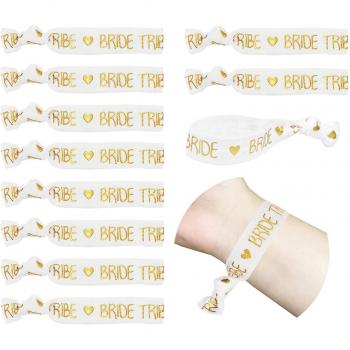 Bridal Party Accessory Set: 11 Bracelets & Scrunchies