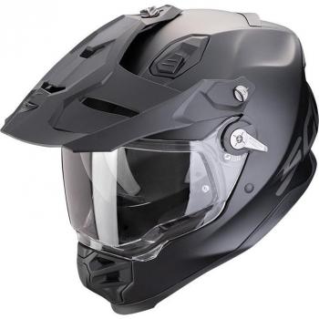 Casco Integral de Moto Scorpion ADF-9000 Air Sólido Negro Gris Talla L