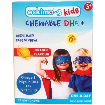 Eskimo-3 Kids Orange Flavour 27 Chewables