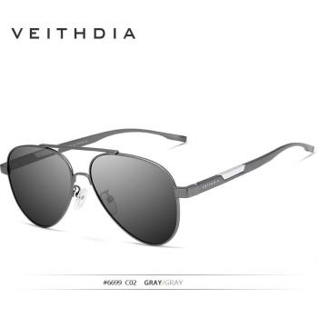 VEITHDIA Men's UV400 Polarized Photochromic Aluminum Magnesium Sunglasses 6699