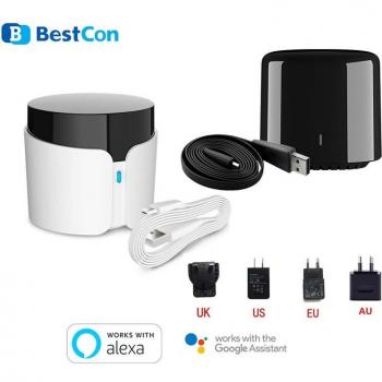 Broadlink BestCon RM4C Mini Universal-IR/RF-Fernbedienung, WLAN-fähig, kompatibel mit Alexa & Google Assistant