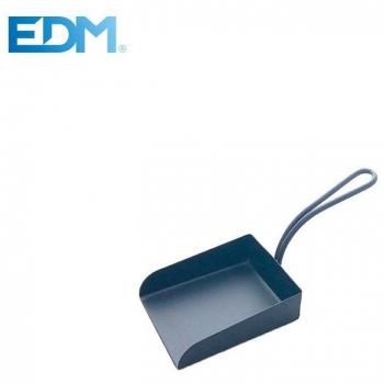 Producto EDM 8425998857603: Pala recogedora metálica, color negro, longitud 24 cm
