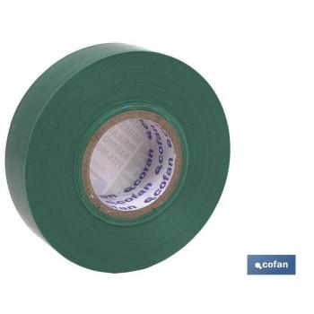 Cinta Aislante 180 Micras Verde 19mmx20 Metros