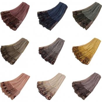 Foulard Hijab en dentelle patchwork 200x85 cm