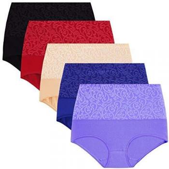 Culotte Femme Coton Taille Haute Multicolore