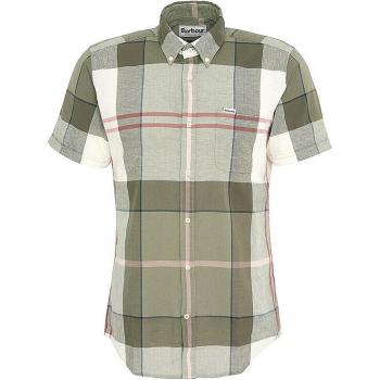 Barbour Herren Kurzarmhemd grün Baumwolle-Leinen | 100% Baumwolle, Leinenmischung