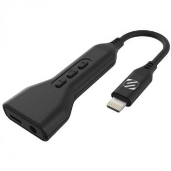 Scosche Lightning Audio Adapter für Mobilgeräte, Schwarz