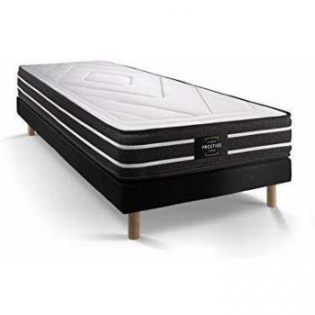 Ensemble Exclusive 90 x 190 cm sommier Noir