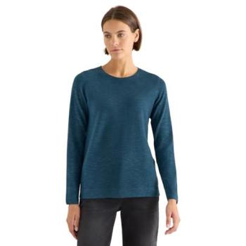 CECIL Unifarbener Heather Melange Pullover Damen S