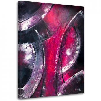 Pink Silver Ring Wall Art – 40x60