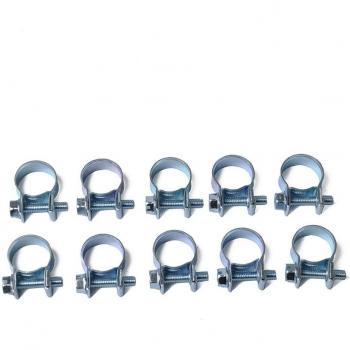 Colliers de serrage en acier inoxydable 10 pièces 7-18MM pour tuyaux