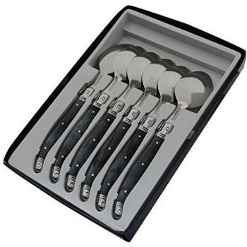 Cucharas de sopa Pradel Excellence Laguiole 25,2 × 17 × 2,8 cm en caja gris mármol