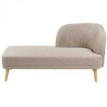 Beliani Rustic Handcrafted Polyester Chaise