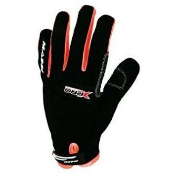 Massi X-Pro Descend - Guantes de Ciclismo Unisex, Color Negro/Naranja flúor, Talla S