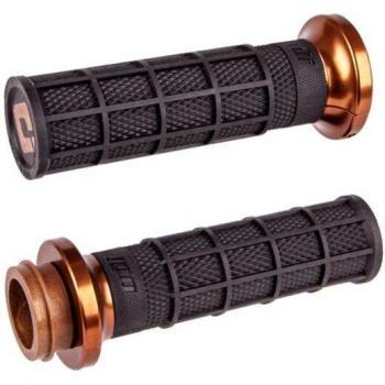 ODI V-Twin Lock-On™ Hart-Luck Waffelgriff Set - Throttle By Wire - Schwarz - Unisex