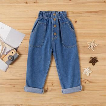 PatPat Baby/Toddler Front Pocket Highwaist Jeans