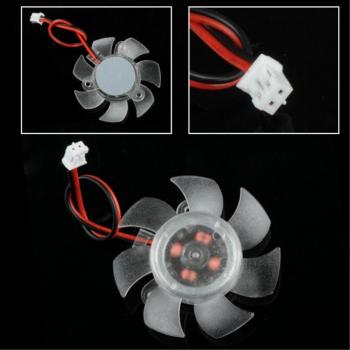 45mm 12V 2-Pin 7-Blade Video Card Cooling Fan