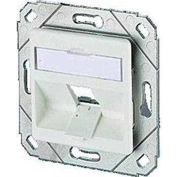 Presa di rete METZ CONNECT 130B20D11102KE - Da incasso Inserto con piastra centrale Bianco