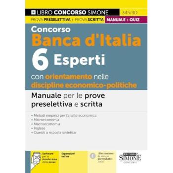 Concorso Banca d'Italia. 6 rsperti con orientamento nelle discipl...