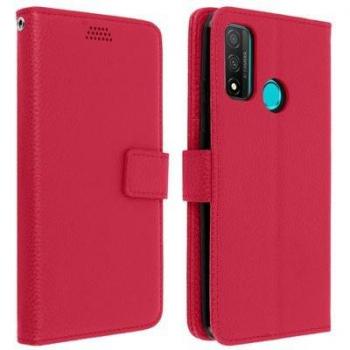 Funda de Libreta con Portafolio y Soporte para Huawei P Smart 2020 en Color Rosa