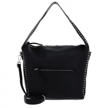 Feel Wild Damen‑Schultertasche – Schwarz, 32 cm, Leder (One Size)