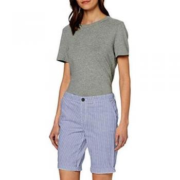 Short Chino City Superdry, Bleu (Rayures Marines Jkc), XL Femme