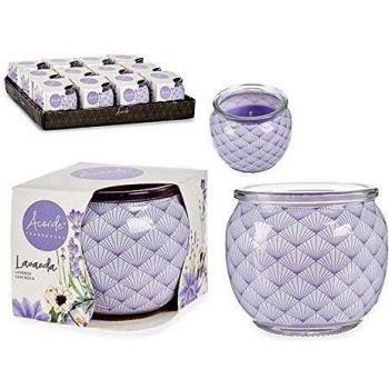 Vela de cristal con fragancia a lavanda