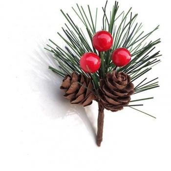 Cono Navideño Pino y Acebo
