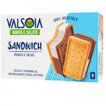 Gelato sandwich biscotto vegano Valsoia x 8