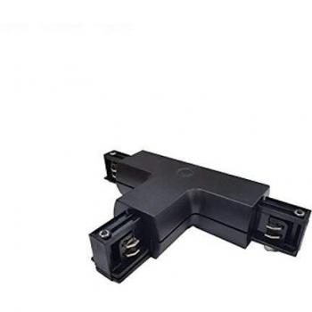 Luminaire EuroTrack NVBTE‑T – connecteur T triplate, couleur noire