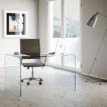 LIBEROSHOPPING - Scrivania in vetro office glassy 120X70X7