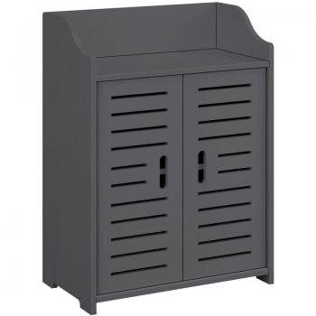Mobile contenitore 2 ante legno composito grigio scuro