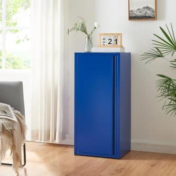 Armadio a Colonna Burlv in Metallo Mobile per Archivio 88 x 40 x 35 cm Blu